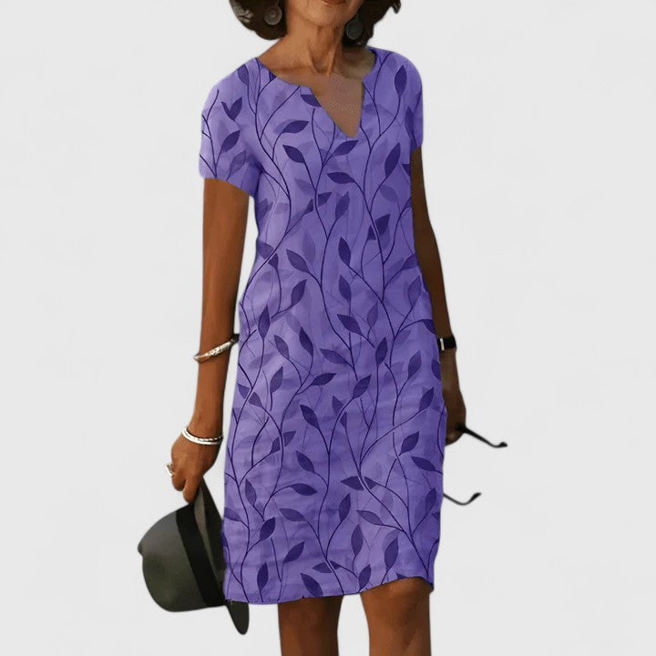 Women's Summer Dress Cotton V-neck
