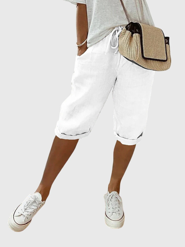 Women's Wide-Leg Pants side pockets