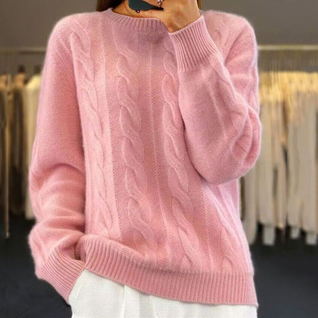 Women's Knit Sweater Refined Texture Sophisticated Cut