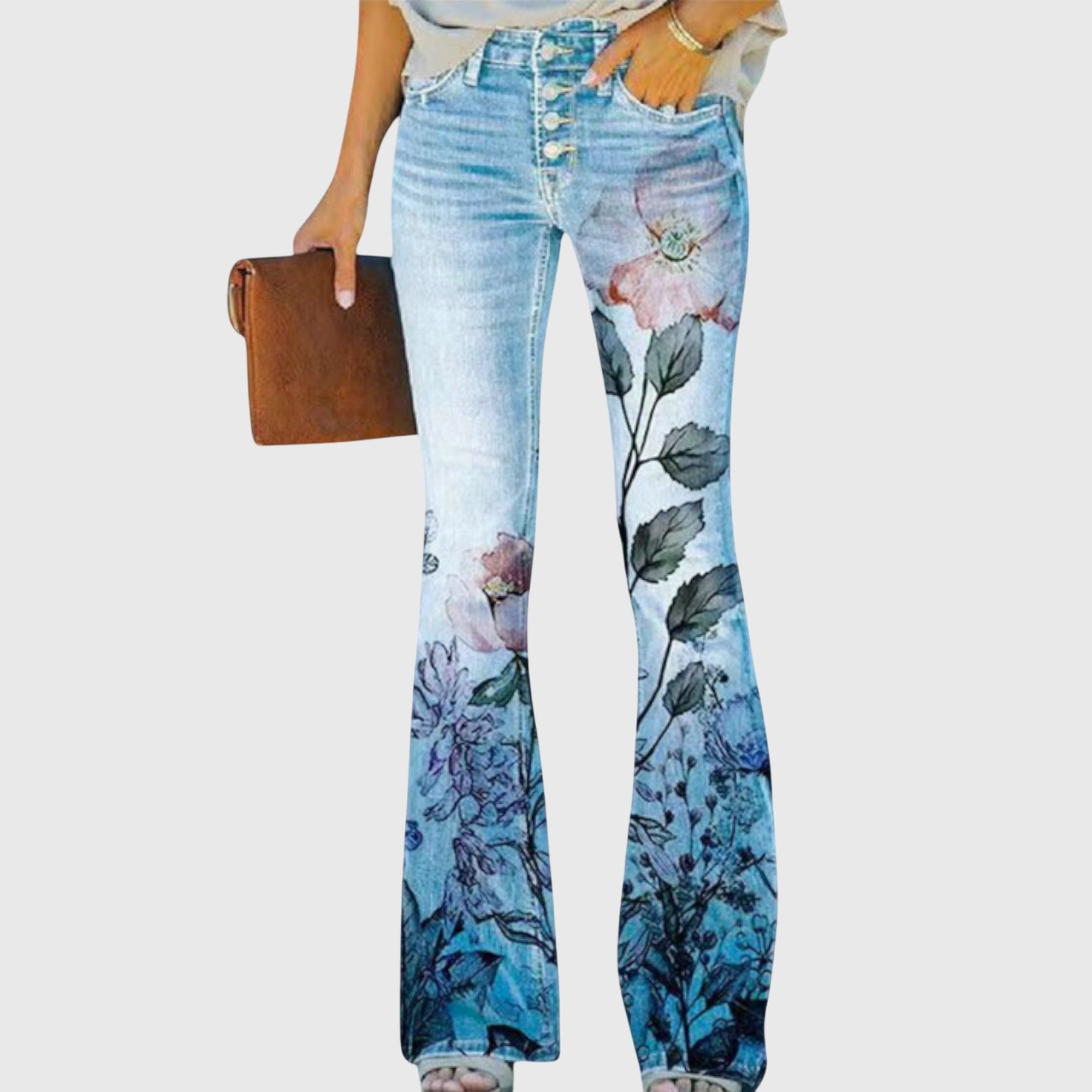 Women's Wide-Leg Pants floral print
