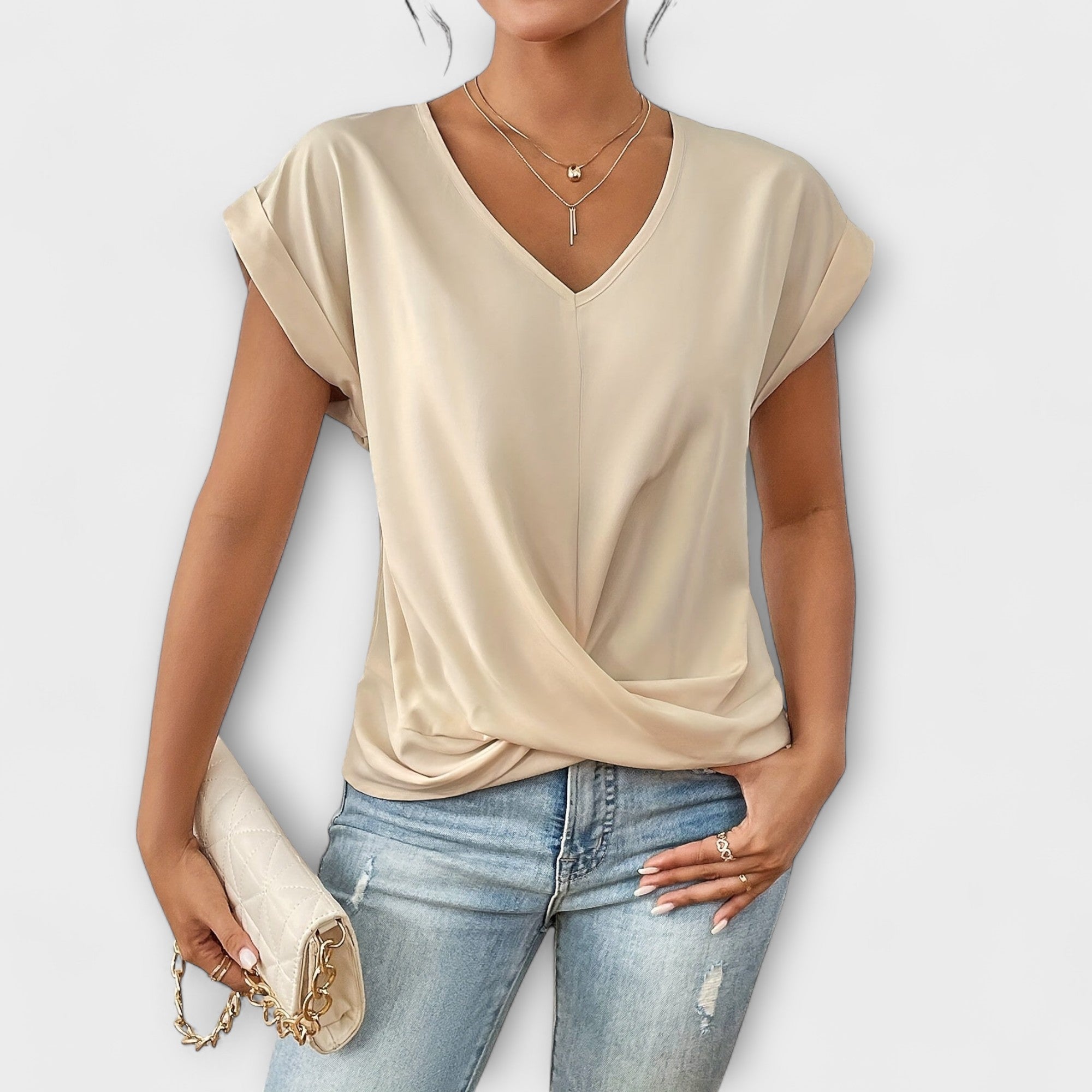 Vestito da donna con scollo a V
