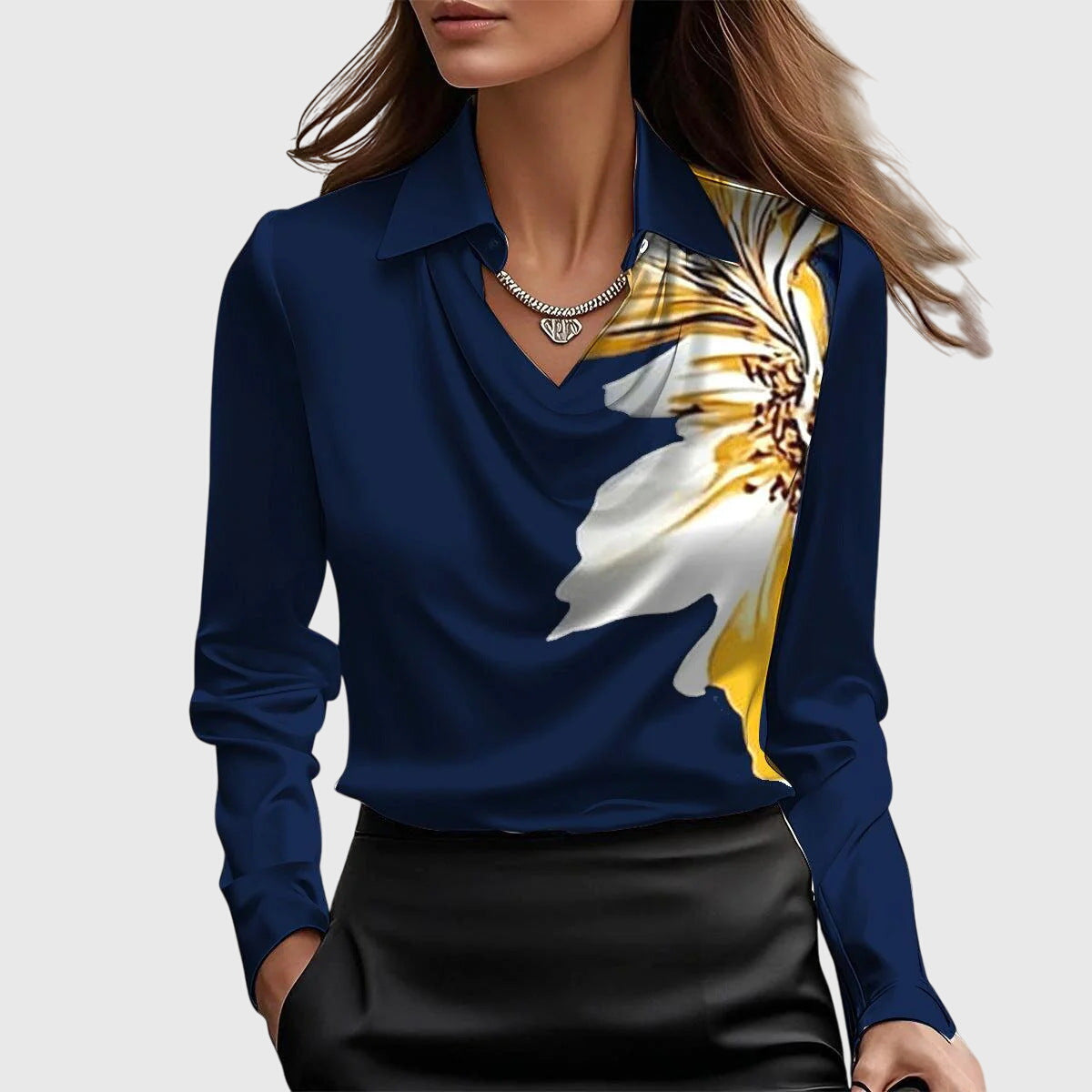 Women's Blouse pleated skirt