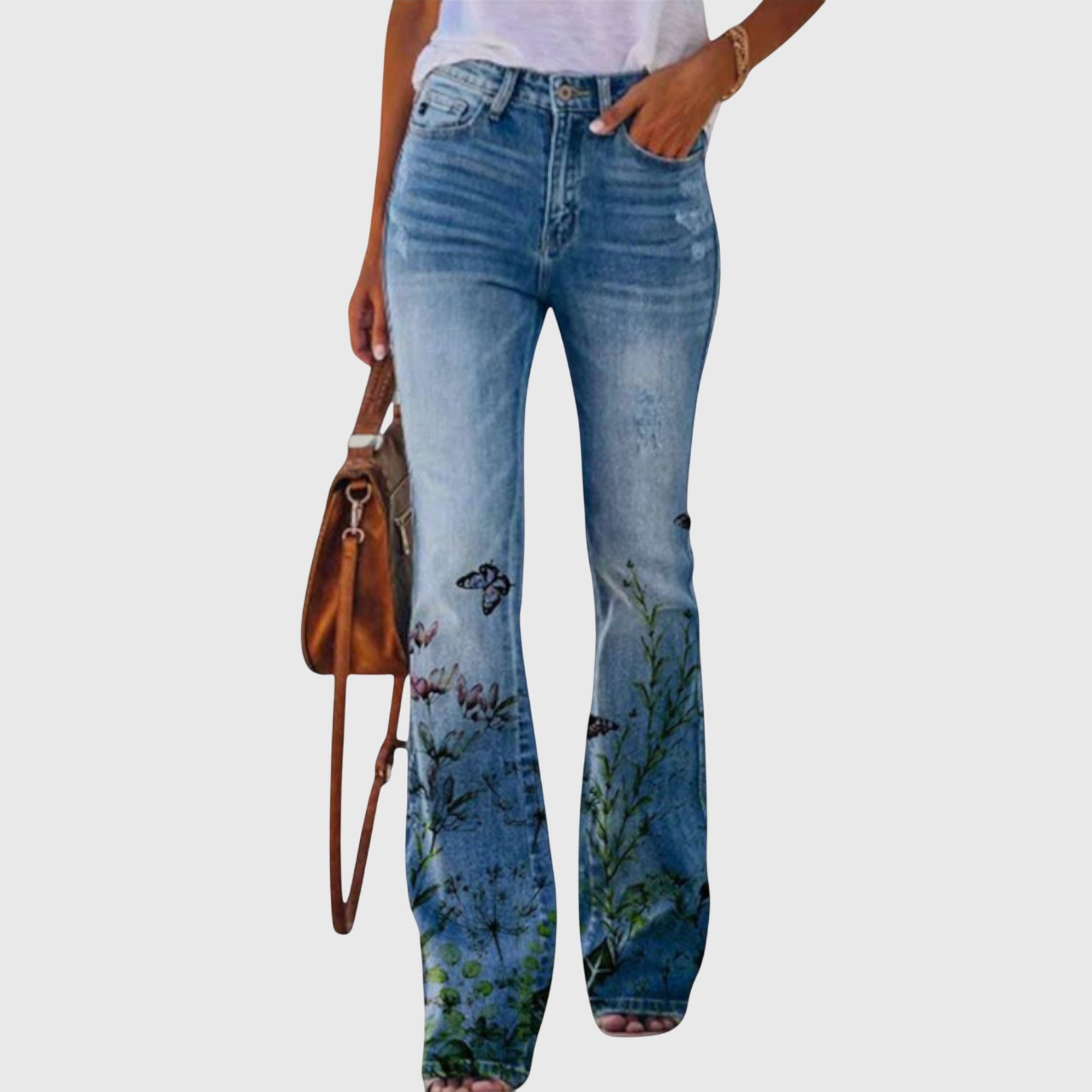 Women's Wide-Leg Pants floral print
