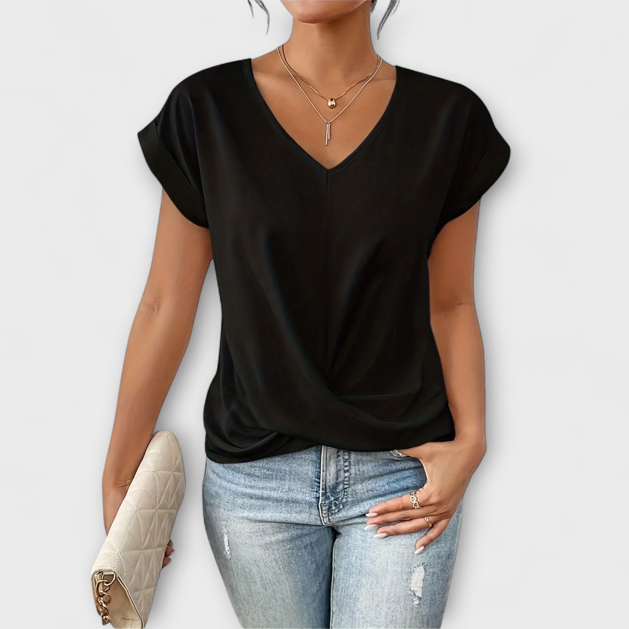 Vestito da donna con scollo a V