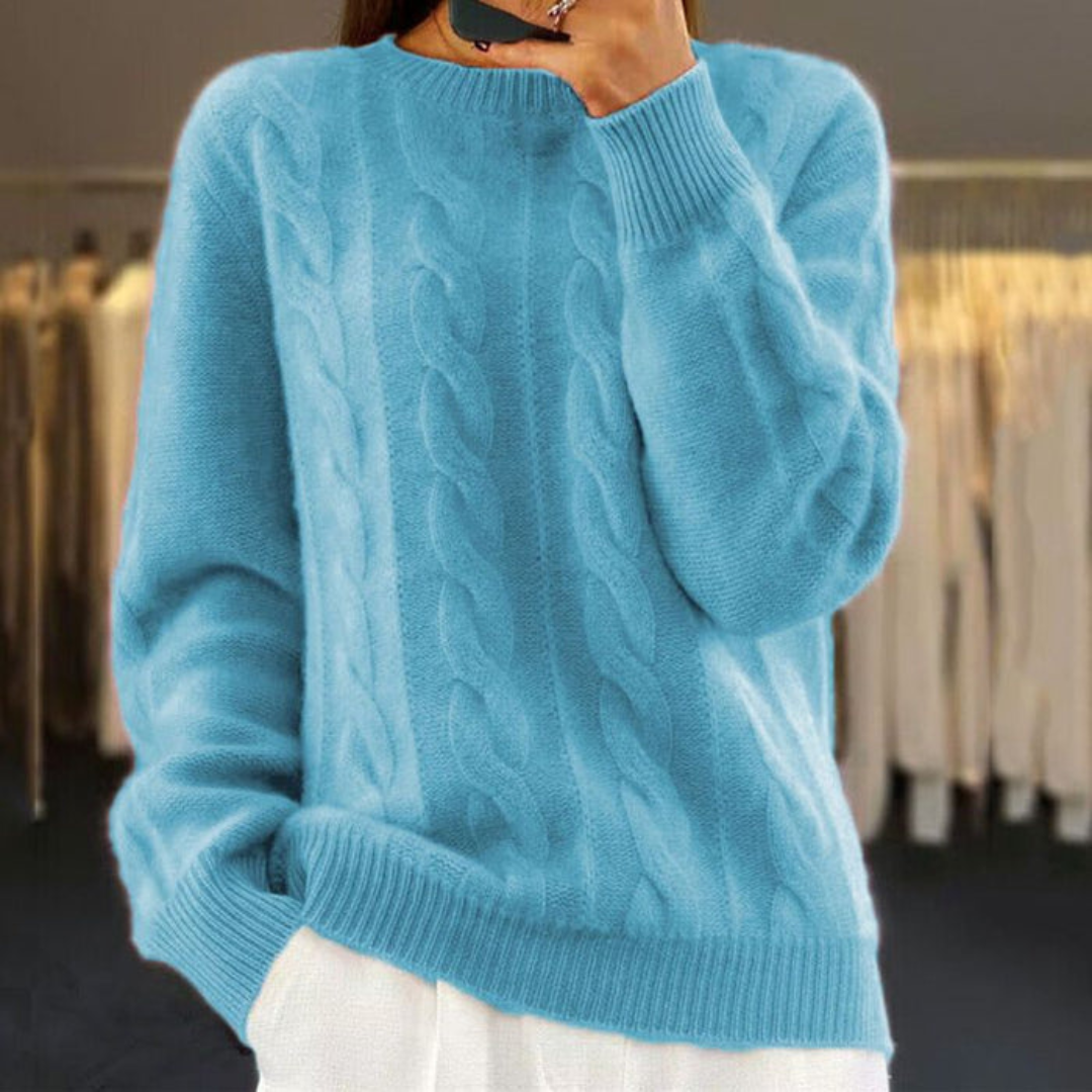 Women's Knit Sweater Refined Texture Sophisticated Cut