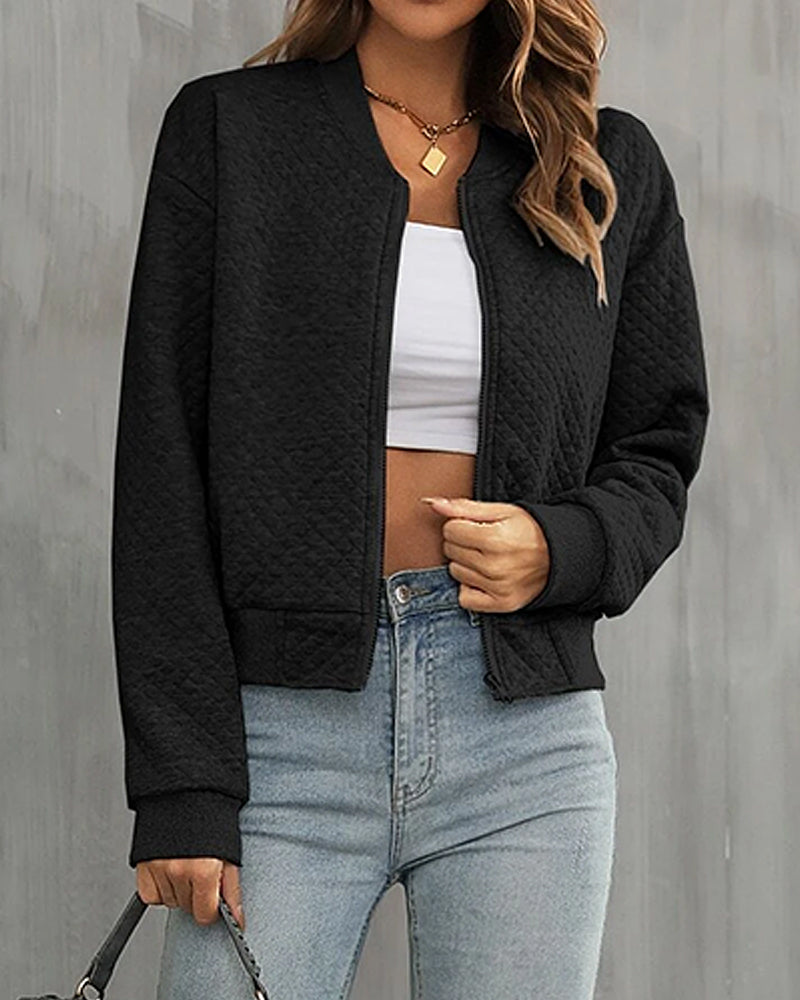 Women's Bomber Jacket Warm Autumn-Winter Layer
