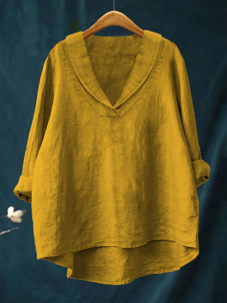 Blusa de mujer con escote en V