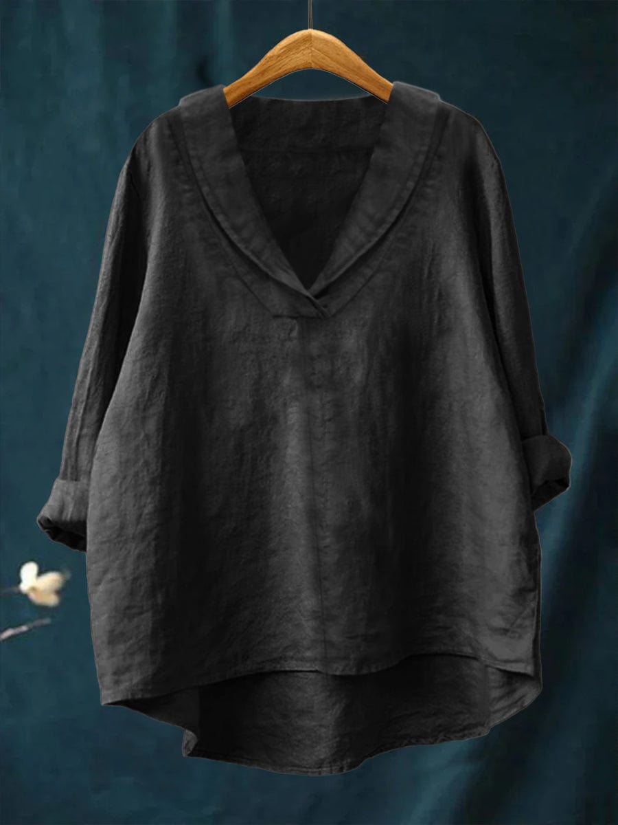Blusa de mujer con escote en V