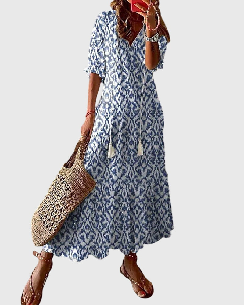 Women's Summer Dress V-neck