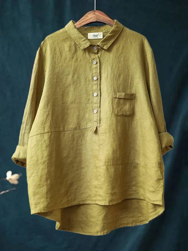 Blusa para mujer con bolsillos laterales