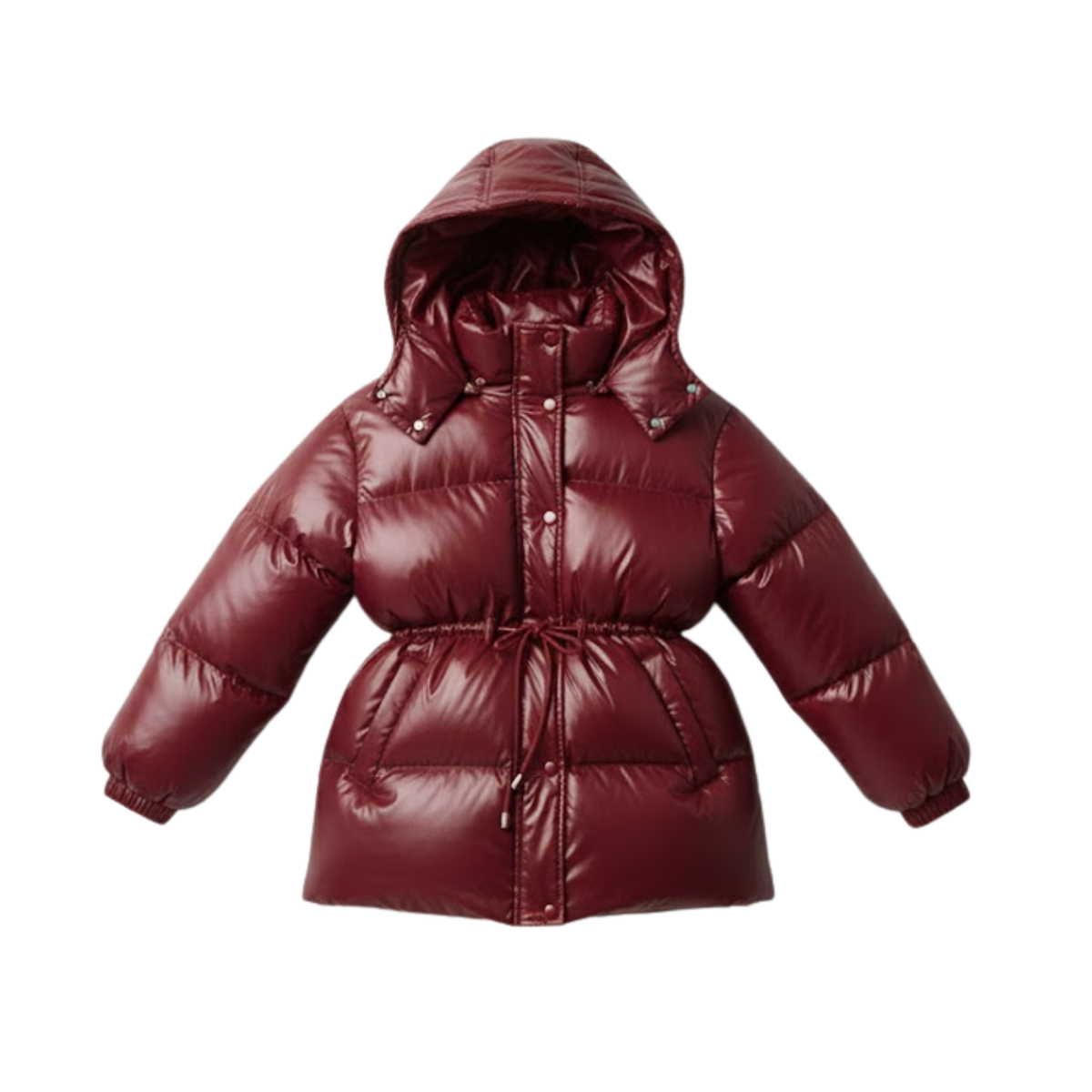 Women's Thick Cotton Jacket Removable Hood Winter Warm