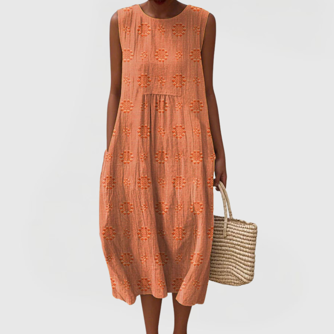 Women's Midi Dress side pockets