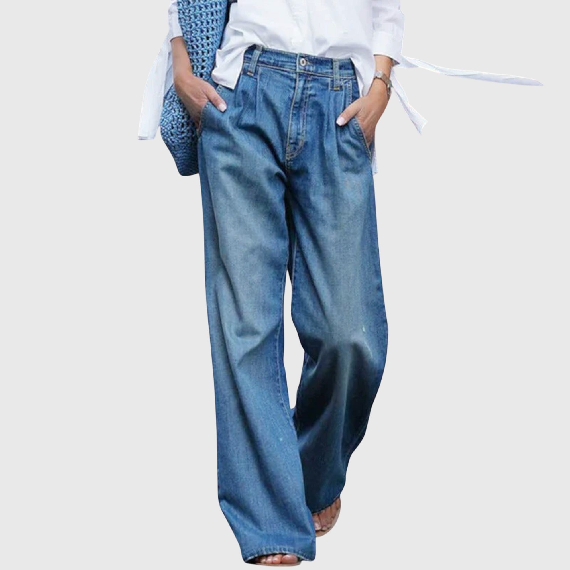 Women's Wide-Leg Pants Denim