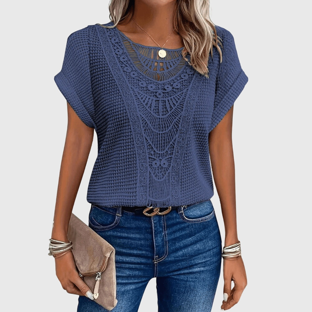 Women's Blouse lace trim