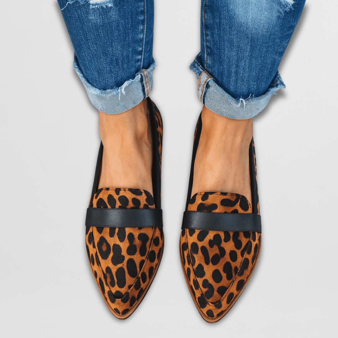 Mocasines de gamuza para mujer con soporte ortopédico