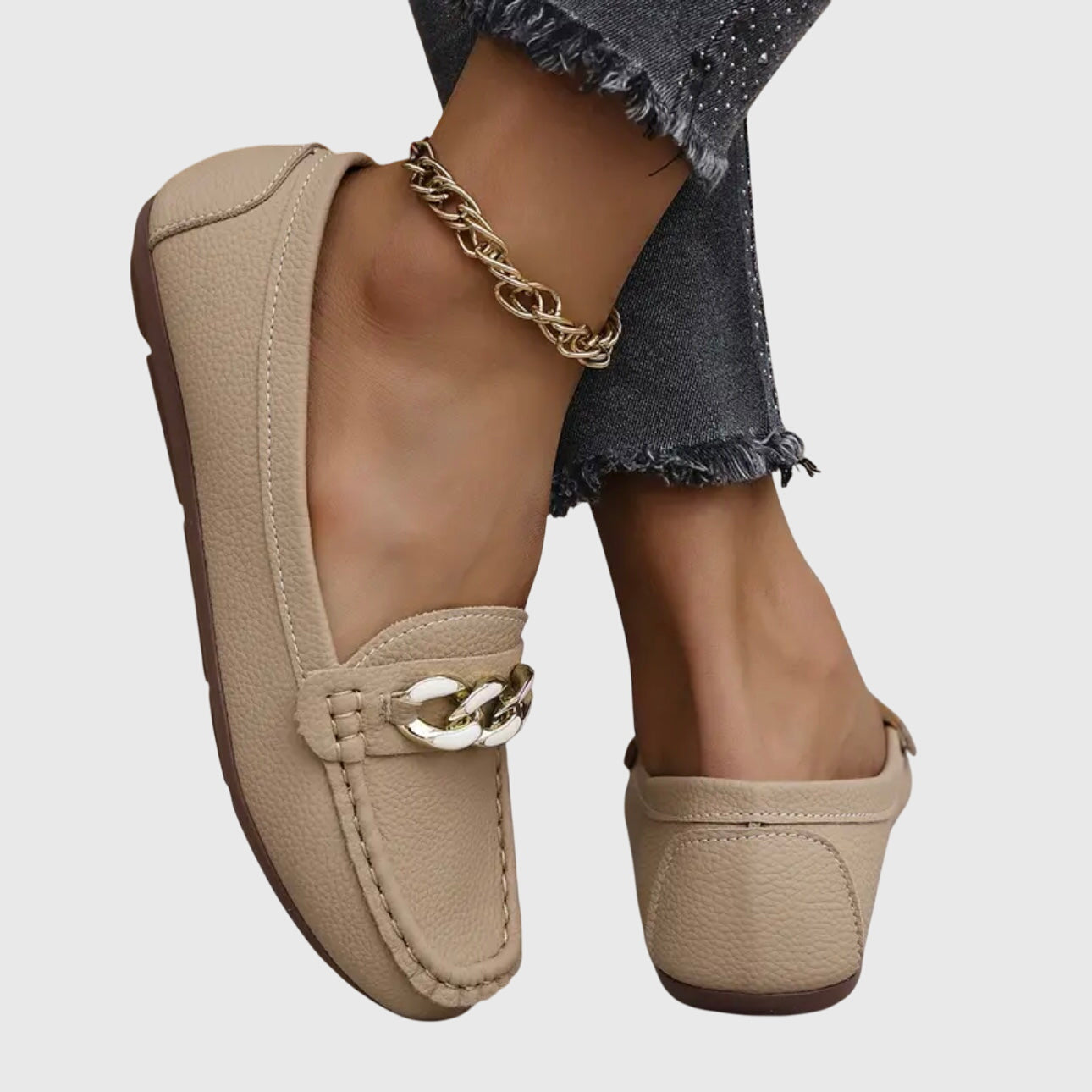 Mocasines para mujer con soporte ortopédico