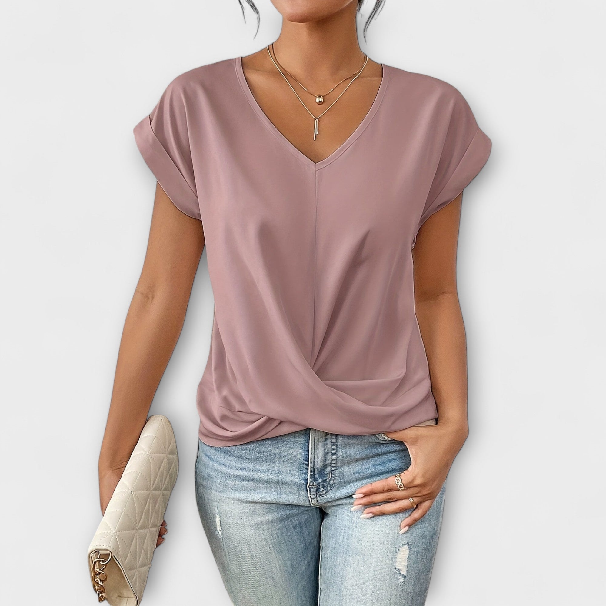 Vestito da donna con scollo a V