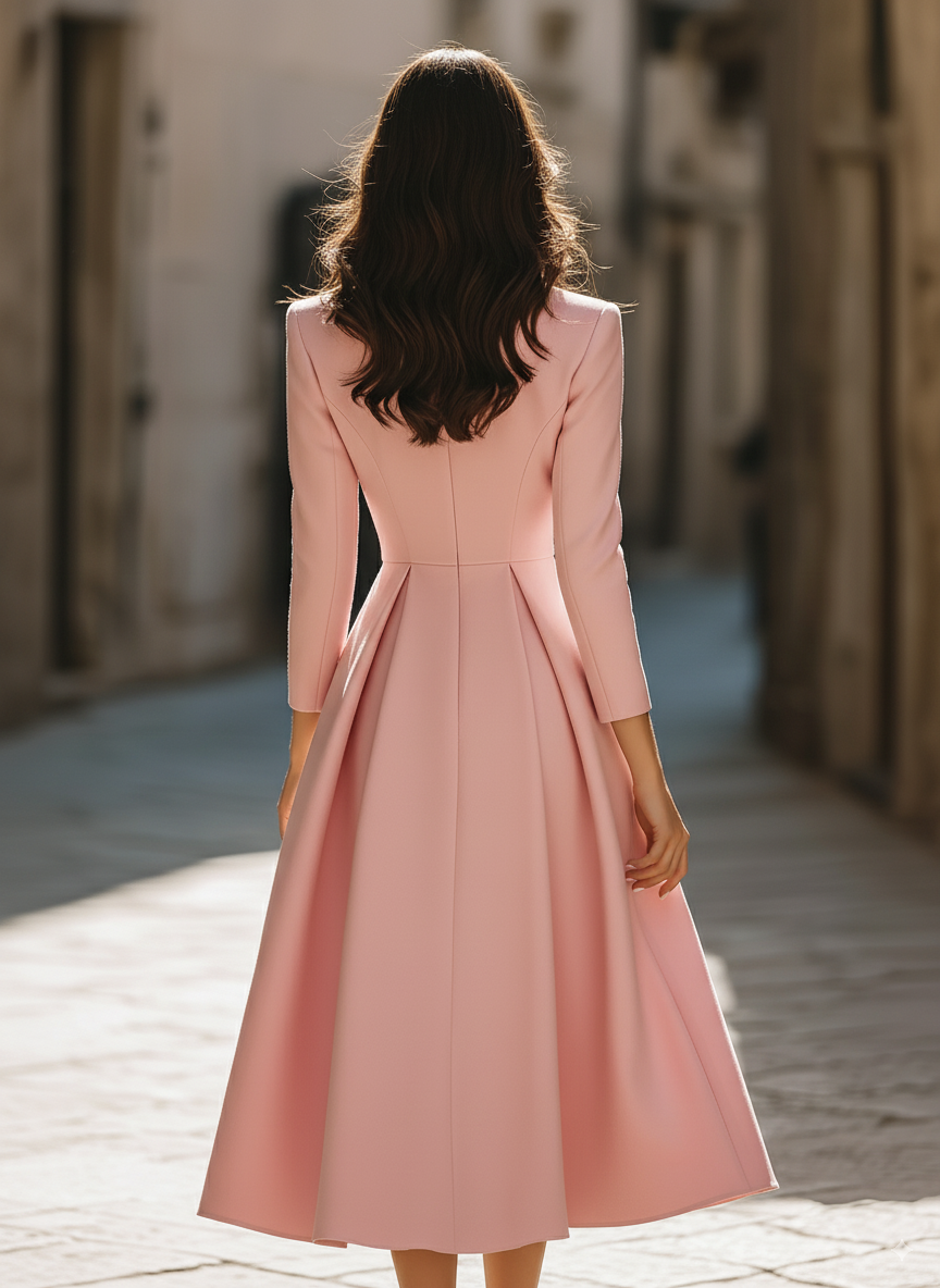 Women's Blazer Set pleated skirt