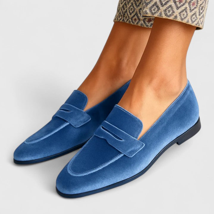 Mocassins pour femmes en denim