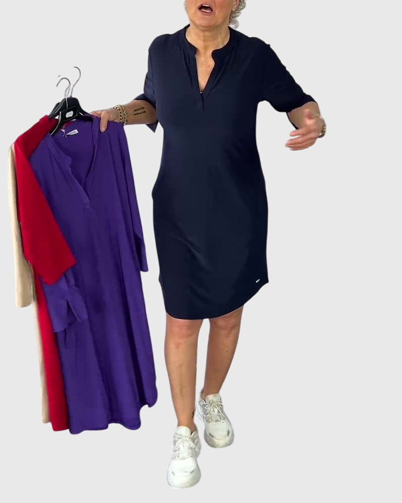 Women's Dress V-neck