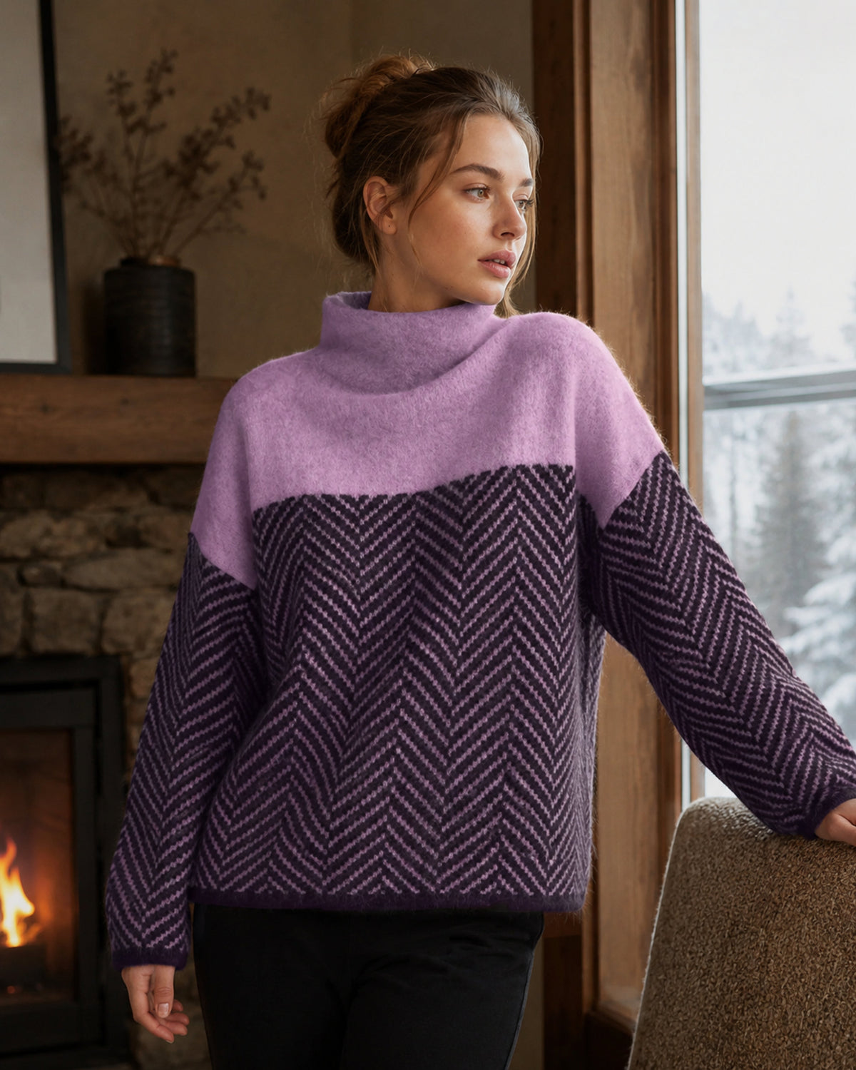 Women's Warm Cashmere Turtleneck Sweater