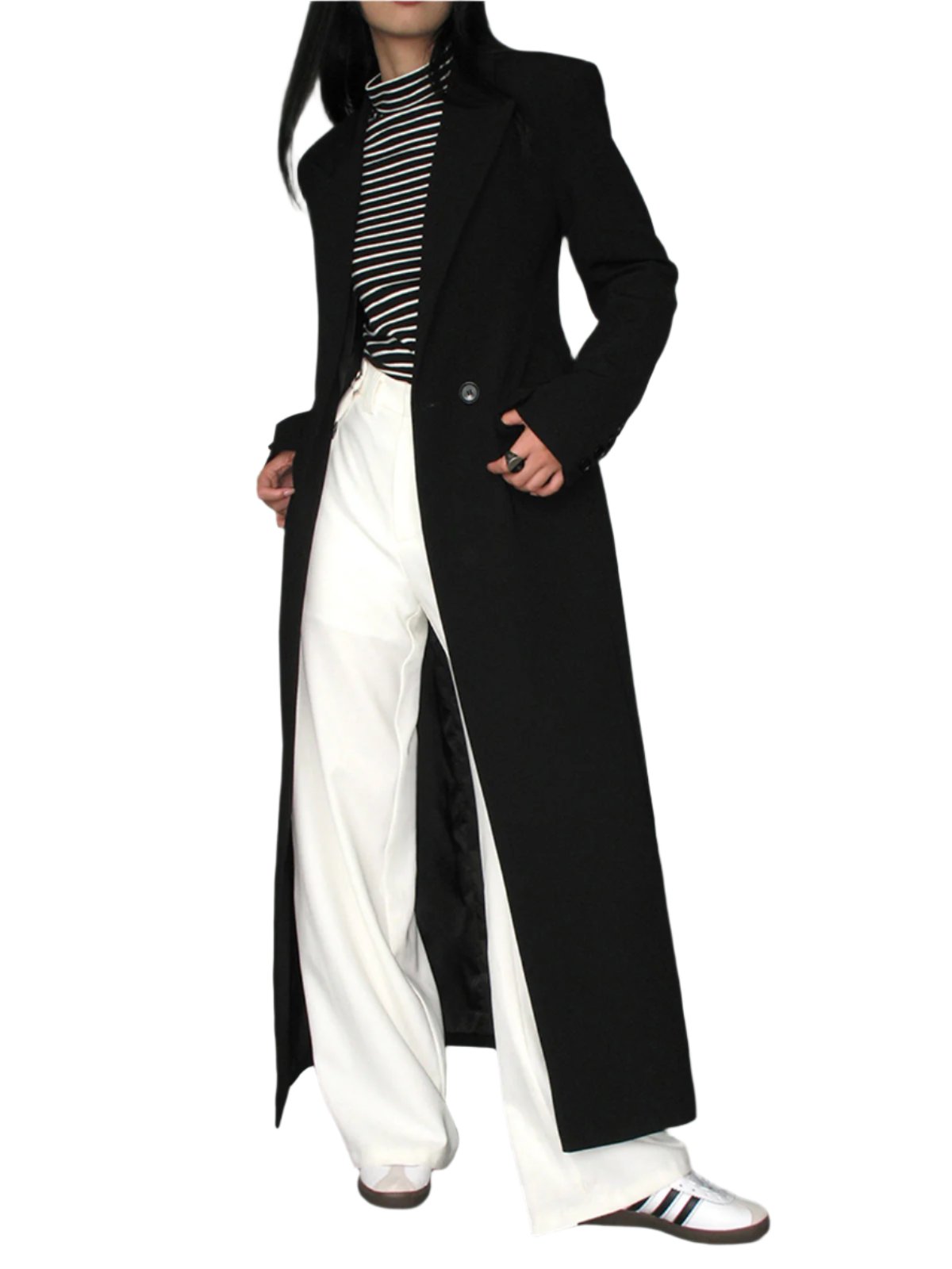 Women's Long Coat Timeless Cut Everyday Elegance