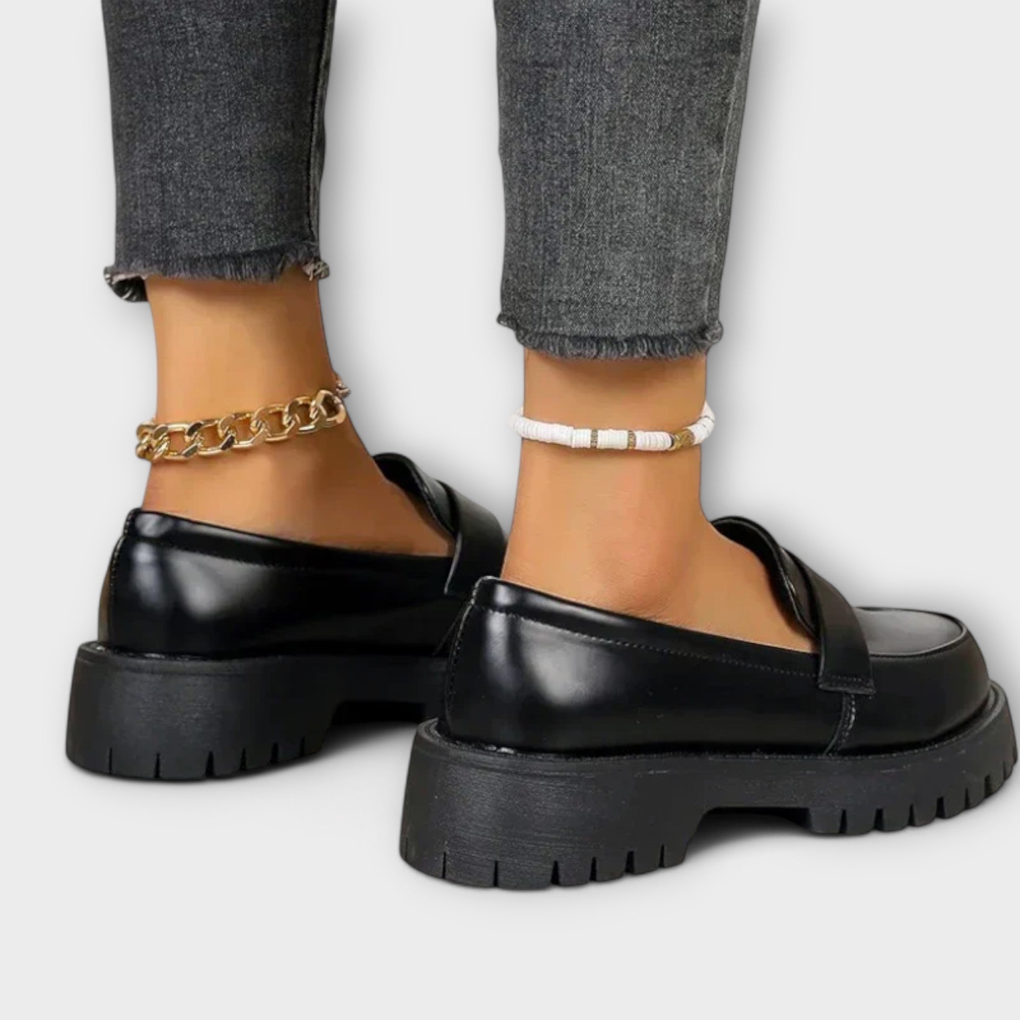 Mocasines para mujer con soporte ortopédico
