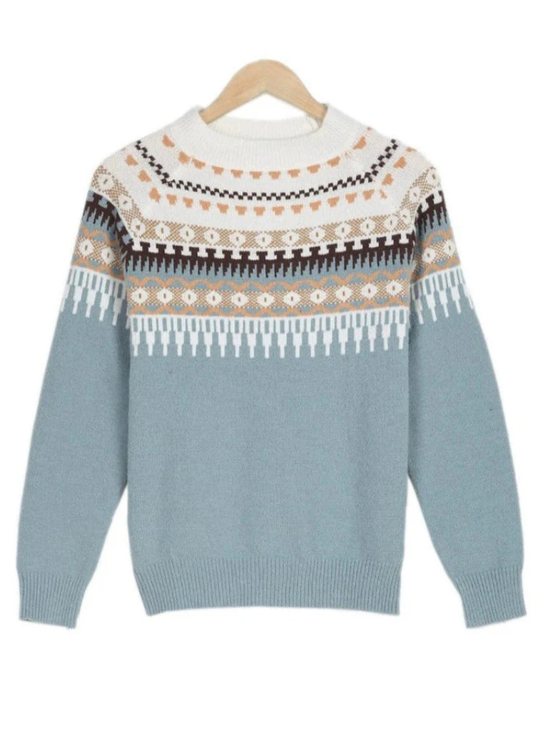 Pull femme en denim