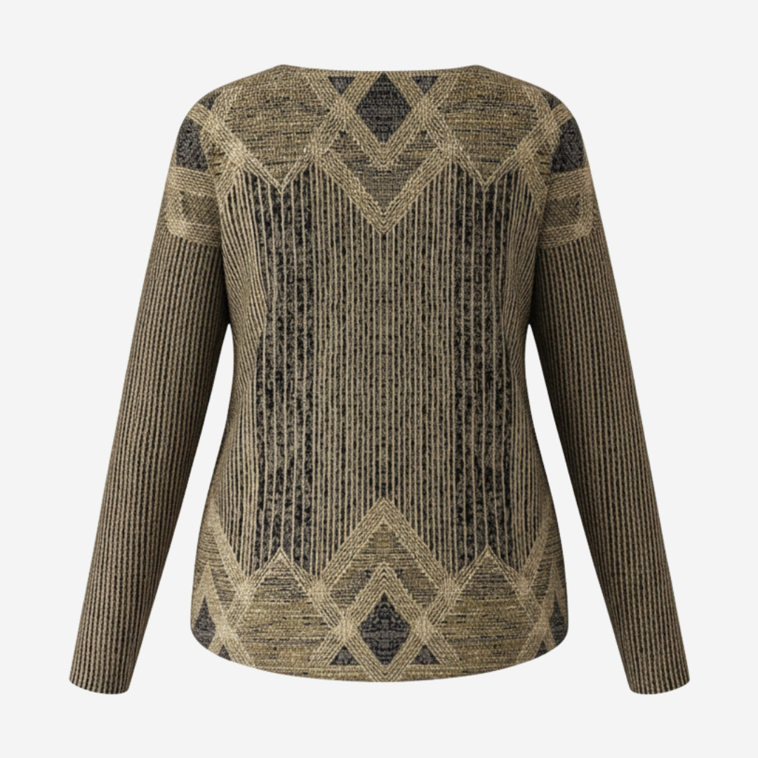 Women's Sweater vertical stripe pattern