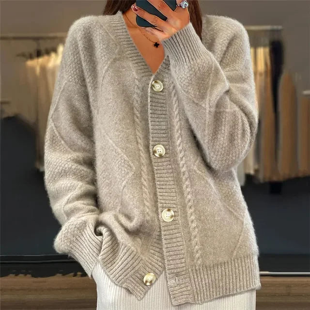 Women's Knitted Vest V-Neck Soft Versatile Layer