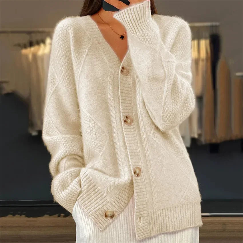 Women's Knitted Vest V-Neck Soft Versatile Layer