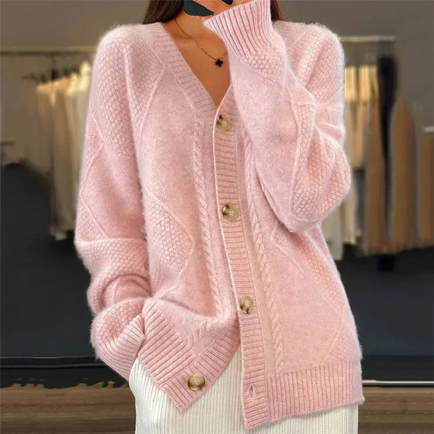 Women's Knitted Vest V-Neck Soft Versatile Layer