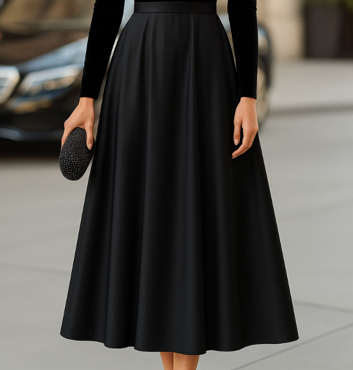 Women's Midi Dress Satin