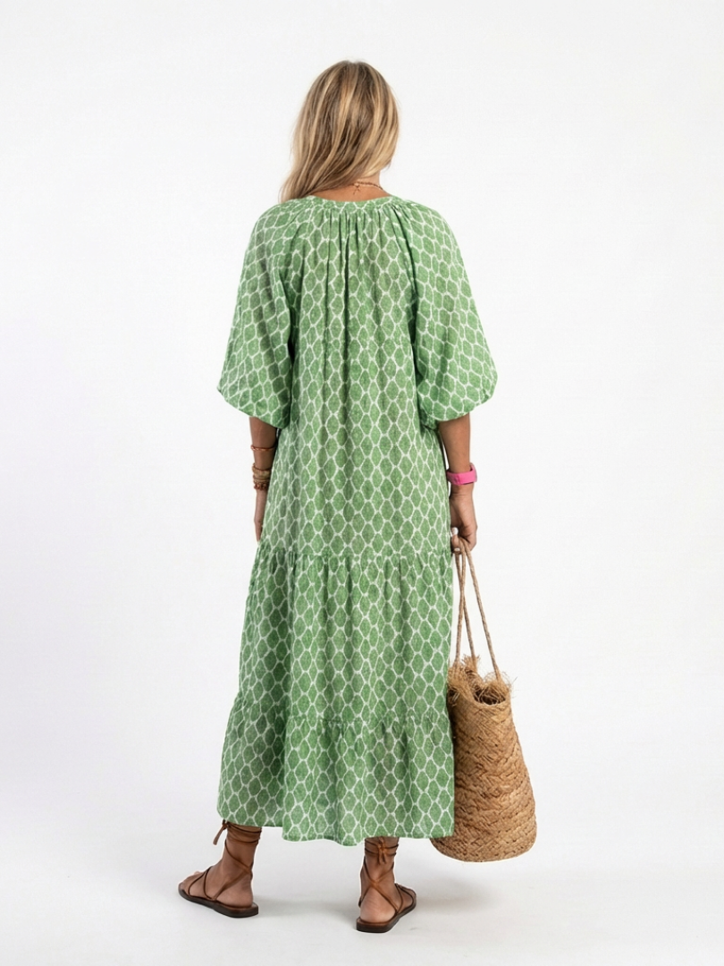 Women's Midi Dress V-neck