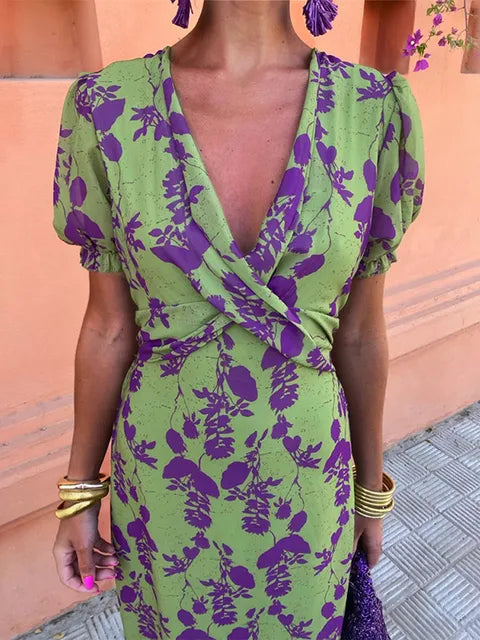 Women's Dress V-neck