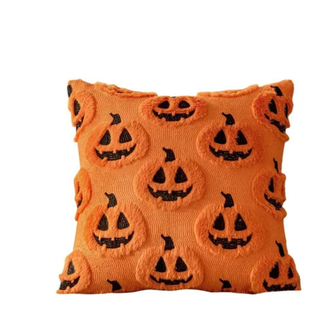Plush Pumpkin Cushion Cover Halloween Home Decor
