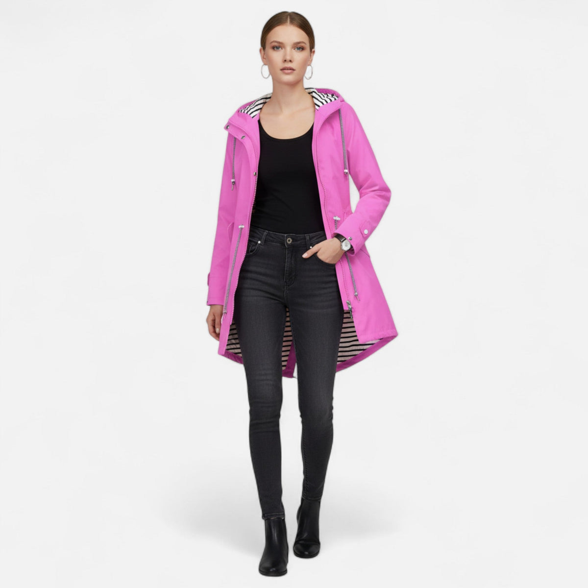 Women's Waterproof Jacket Lightweight Elegant All Seasons