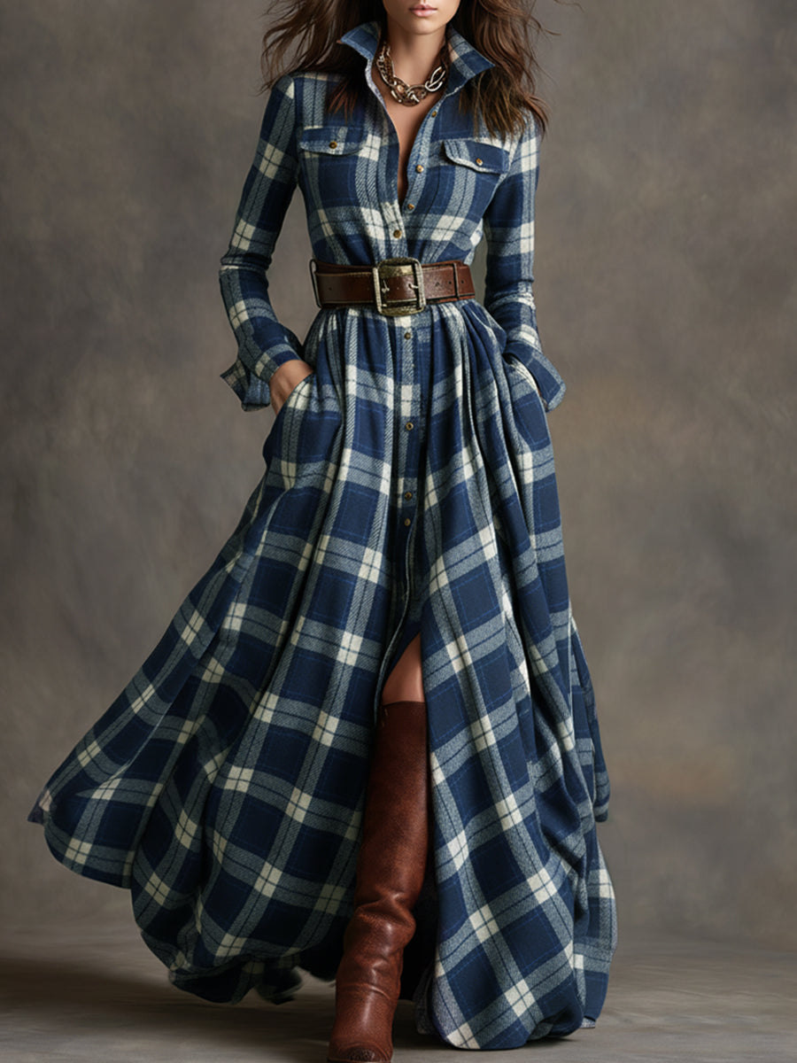 Robe chemise femme avec ceinture amovible à la taille