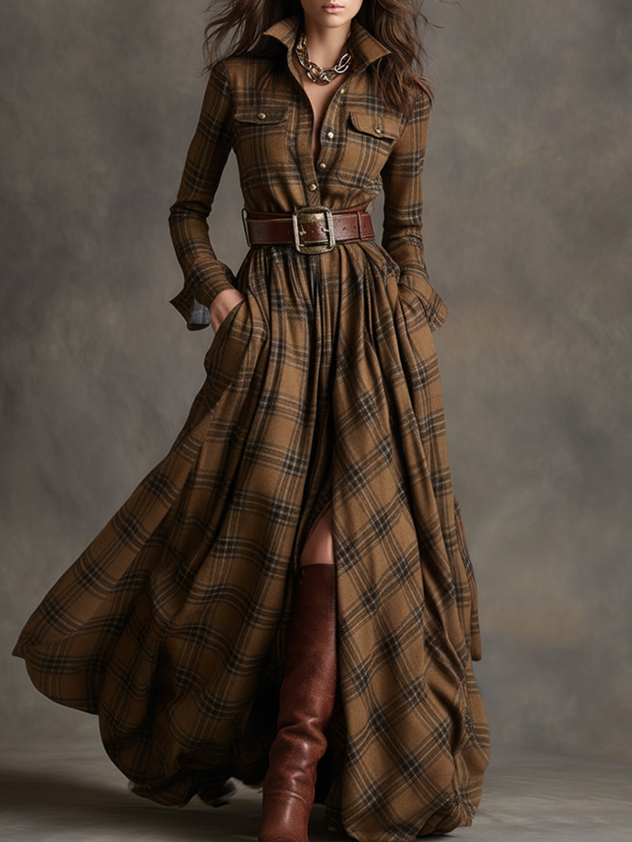 Robe chemise femme avec ceinture amovible à la taille