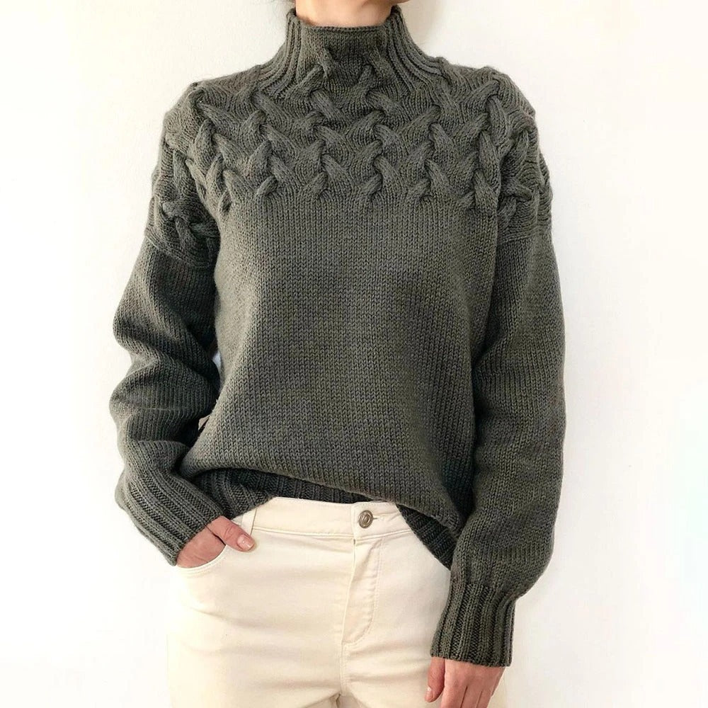 Pull femme à nouer devant