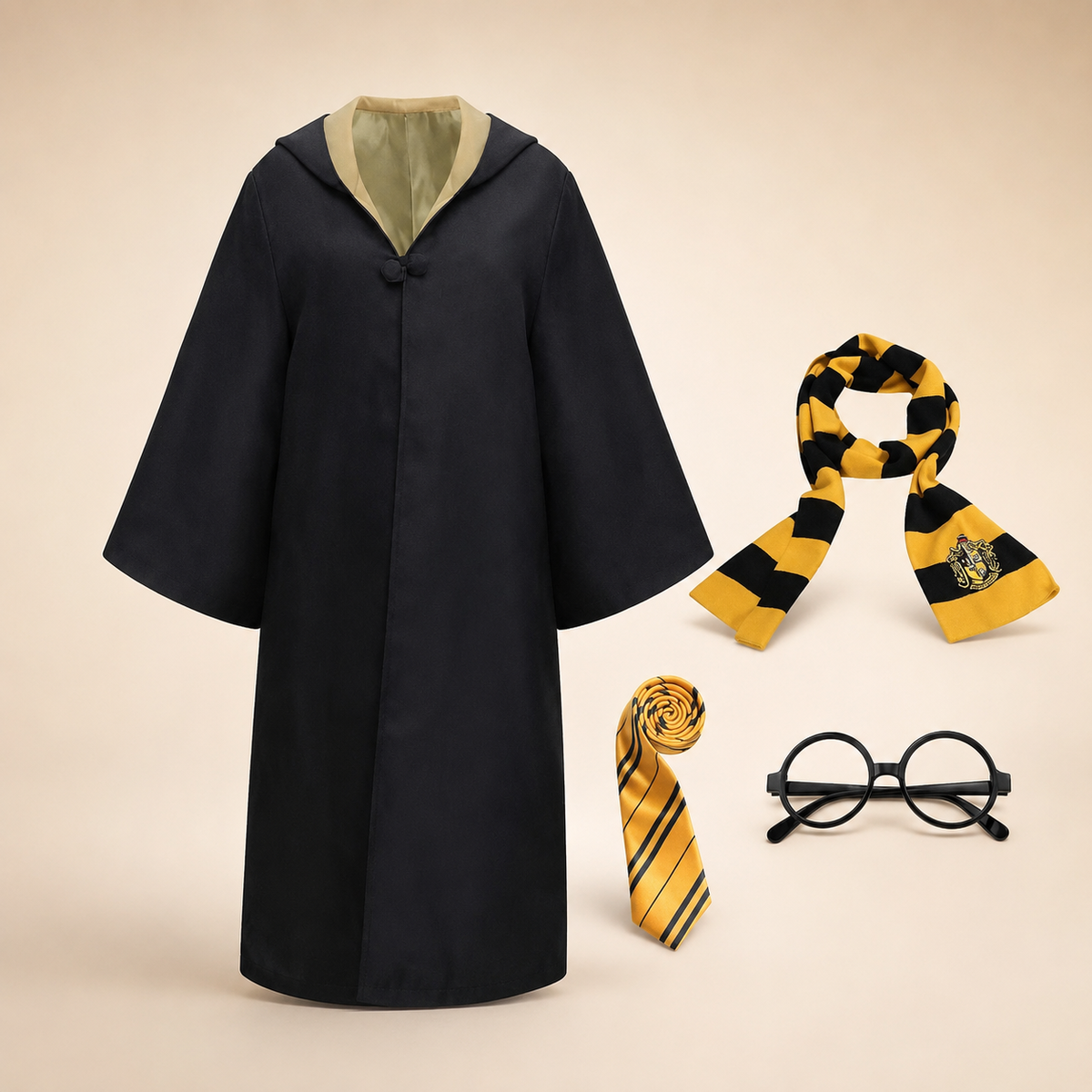 Wizard School Robe & Wand Set Halloween Cosplay Costume