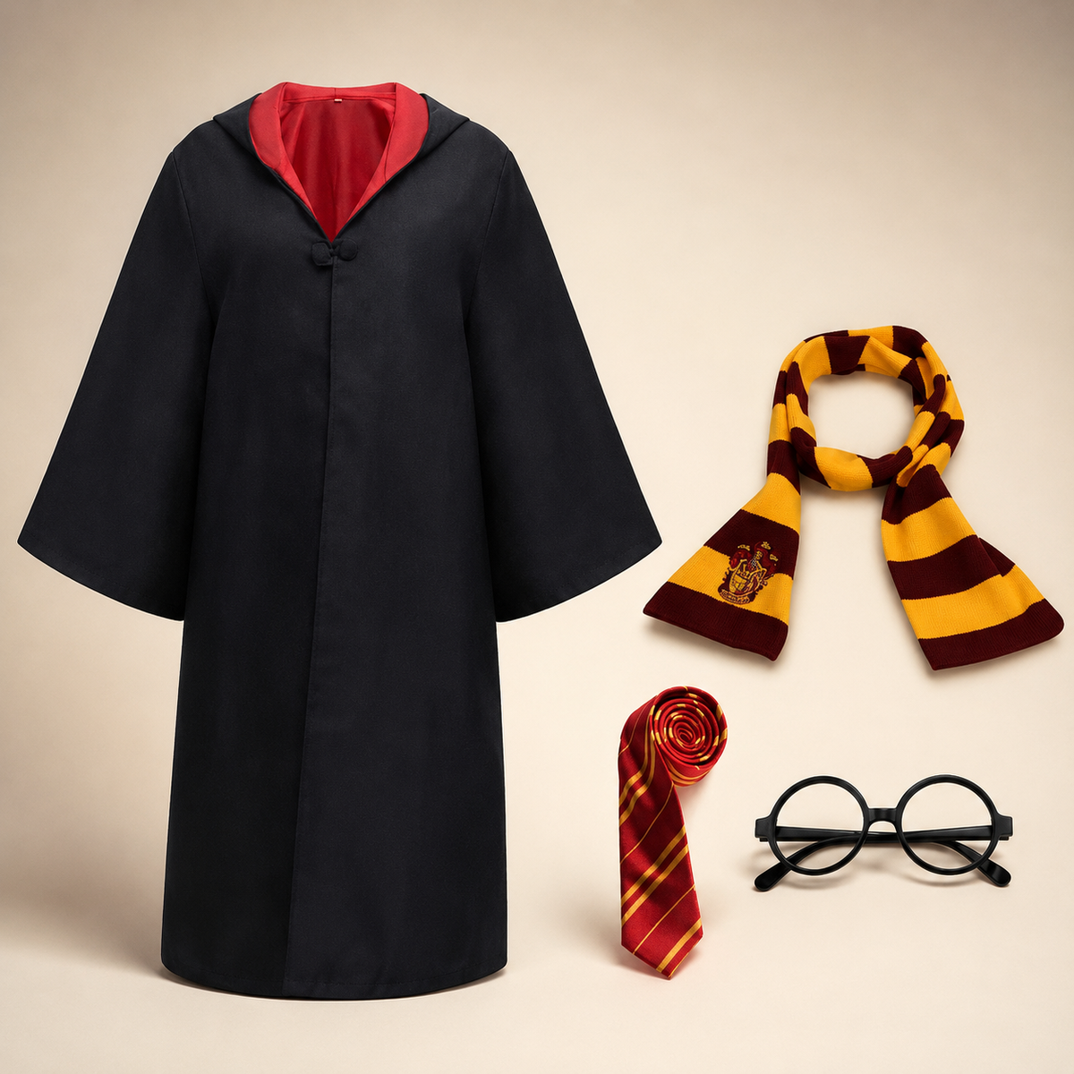 Wizard School Robe & Wand Set Halloween Cosplay Costume
