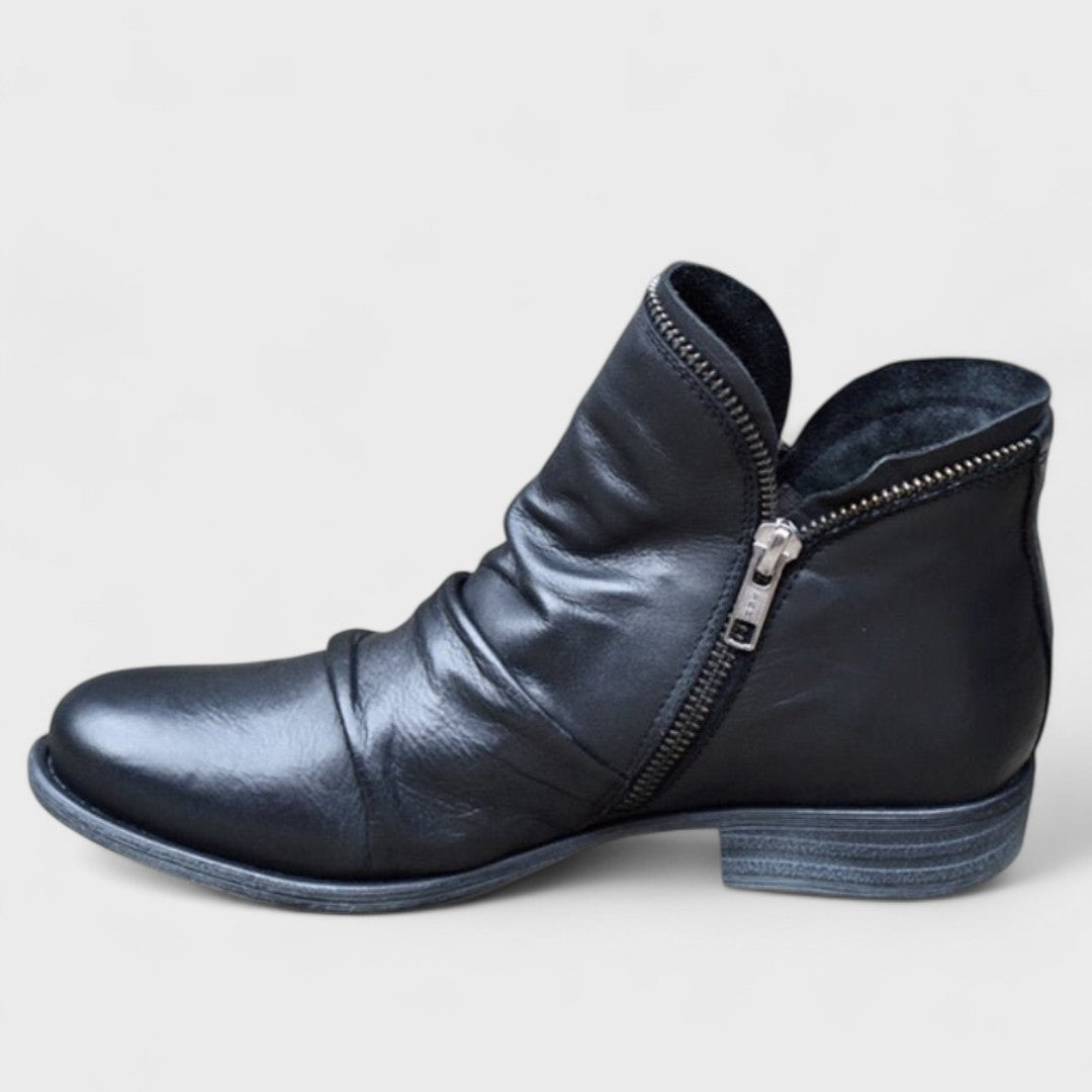 Tacones de mujer de cuero con soporte ortopédico