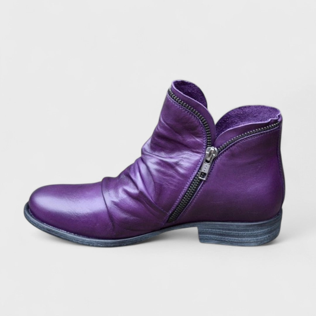 Tacones de mujer de cuero con soporte ortopédico