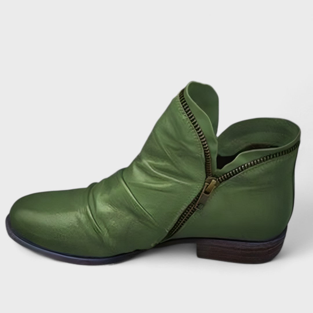 Tacones de mujer de cuero con soporte ortopédico