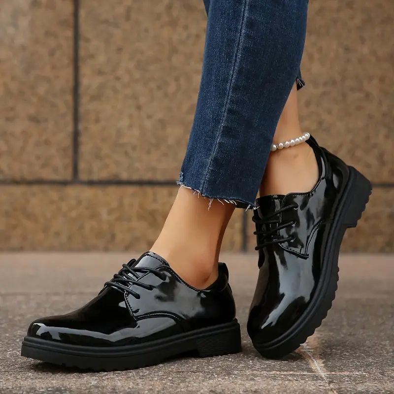 Oxford da donna in pelle