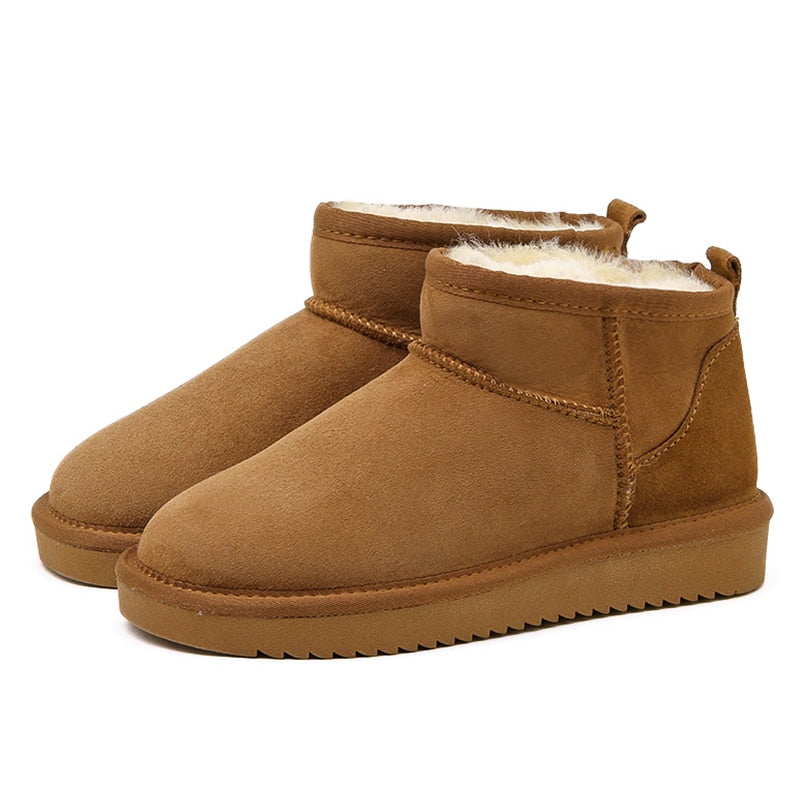Botas para mujer con forro cálido y suela estable