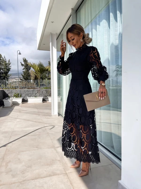 Women's Wedding Guest Dress lace trim