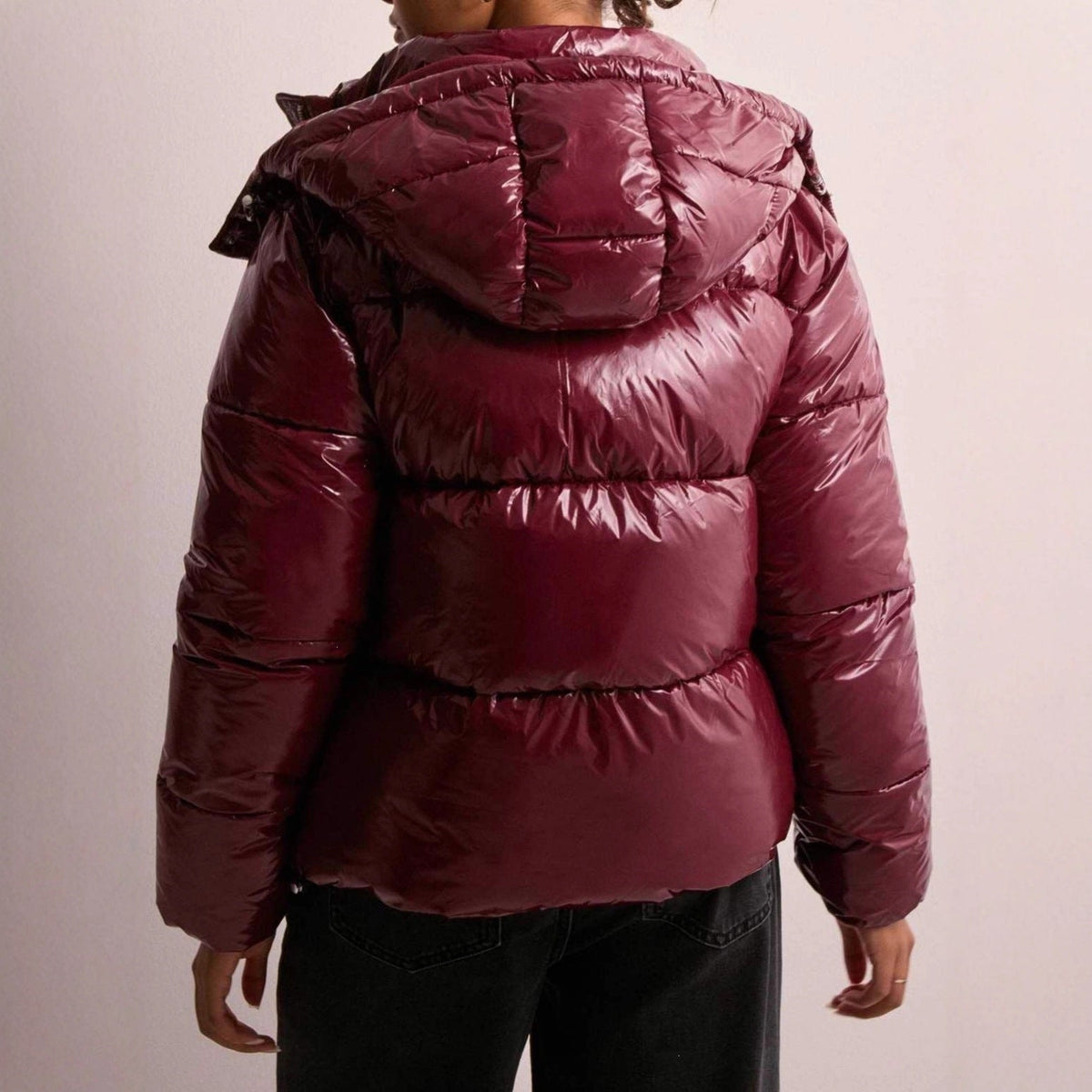 Women's Quilted Jacket with Hood and Pockets