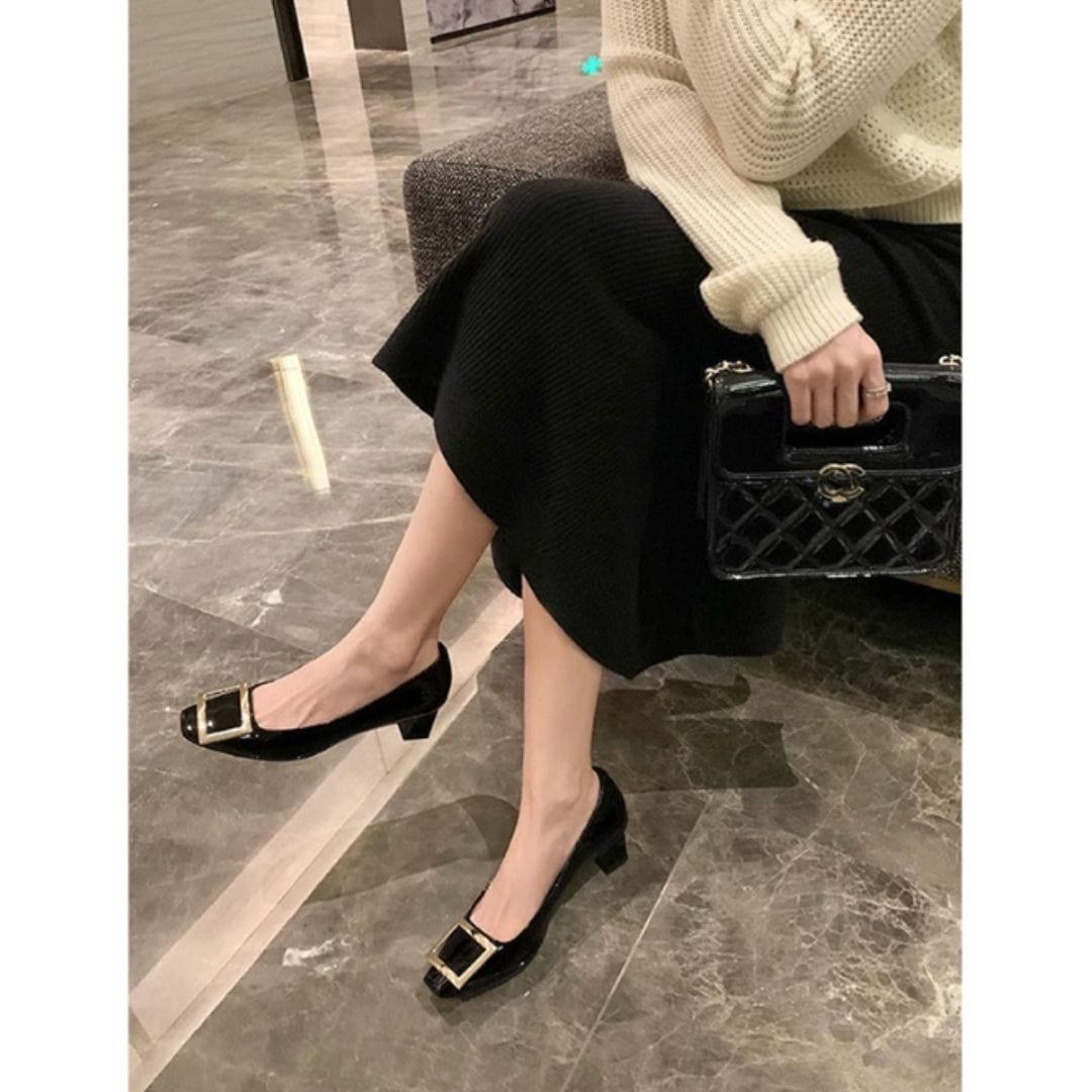Tacones de cuero para mujer